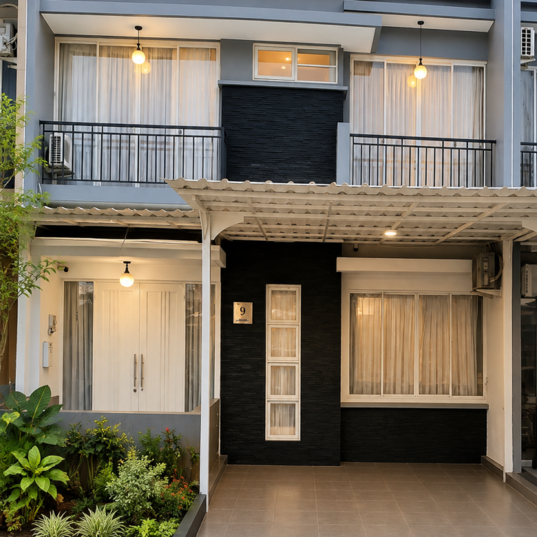 Jual cepat rumah cantik 2 lantai dekat S Pool Victoria Garden Galaxy