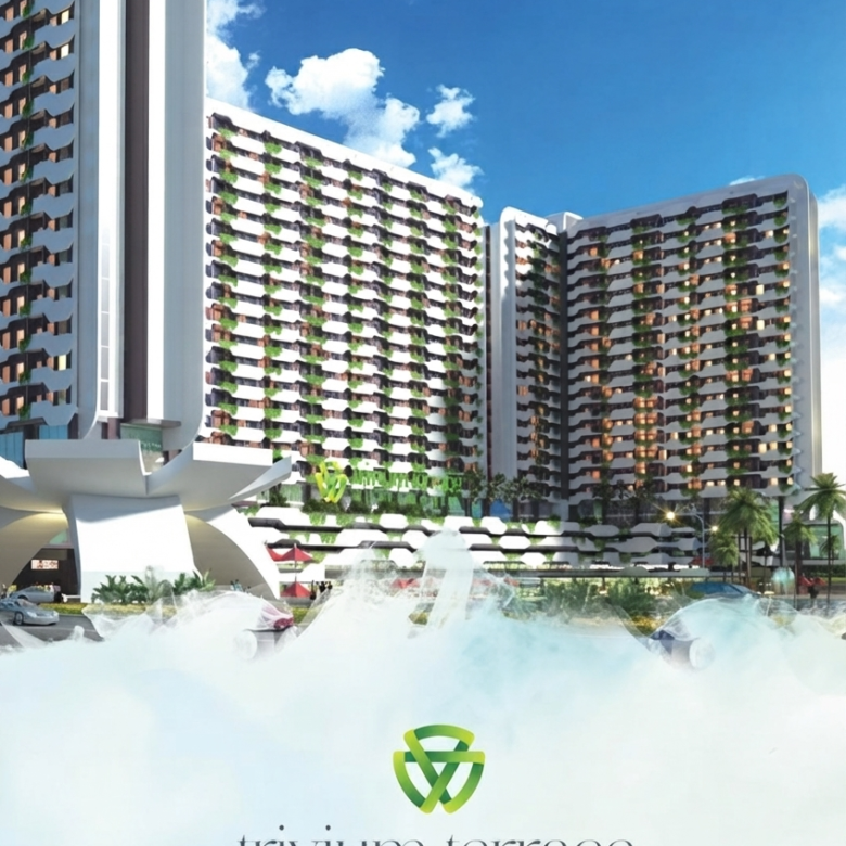 Disewakan apartemen 2 BR Trivium Terrace Cikarang lantai 2 furnished