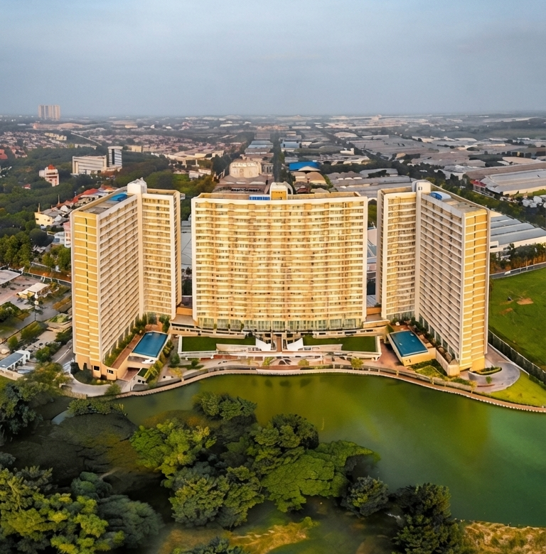 Disewakan apartemen 2 BR Trivium Terrace Cikarang lantai 2 furnished