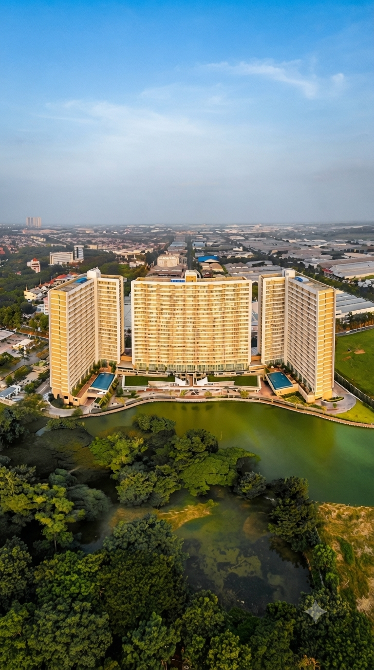 Disewakan apartemen 2 BR Trivium Terrace Cikarang lantai 2 furnished