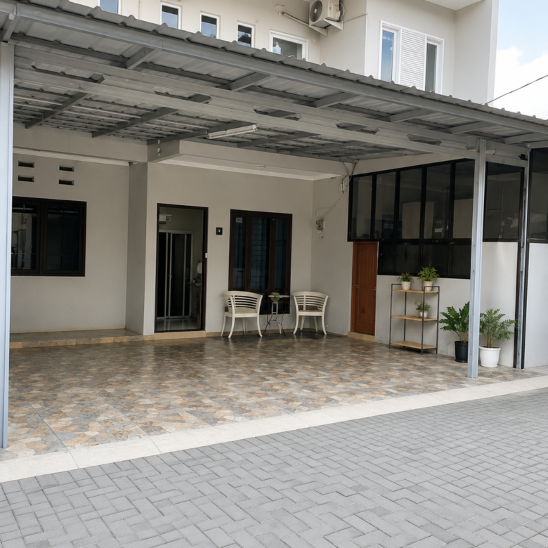 Jual cepat rumah apik 2 lantai siap huni di Ratna Mansion Jatikramat
