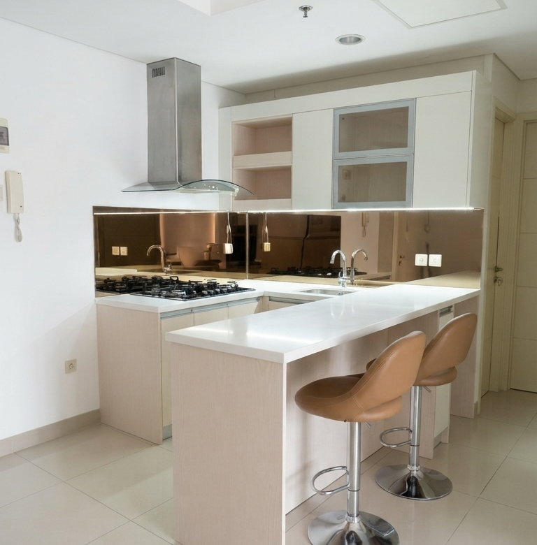 Disewakan apartemen 2 BR Trivium Terrace Cikarang lantai 2 furnished
