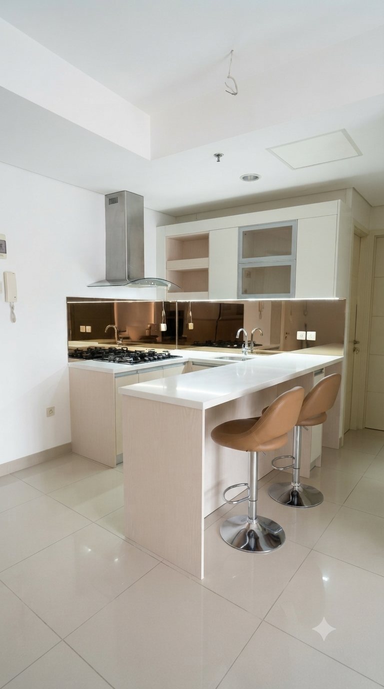 Disewakan apartemen 2 BR Trivium Terrace Cikarang lantai 2 furnished