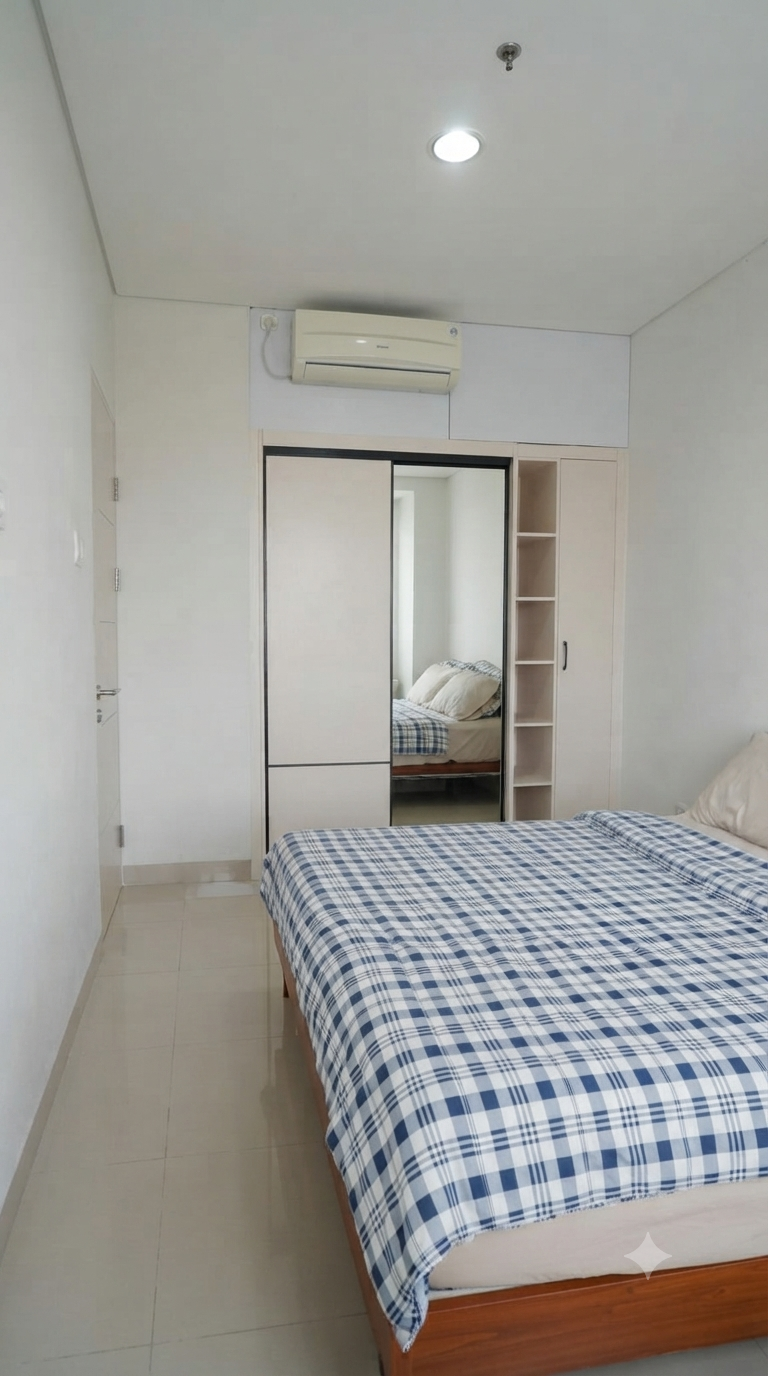 Disewakan apartemen 2 BR Trivium Terrace Cikarang lantai 2 furnished