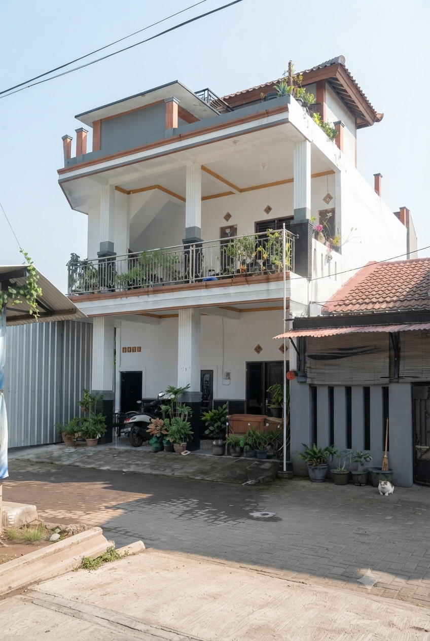 Rumah cantik 3 lantai di Perum Permata Purwomartani Sleman