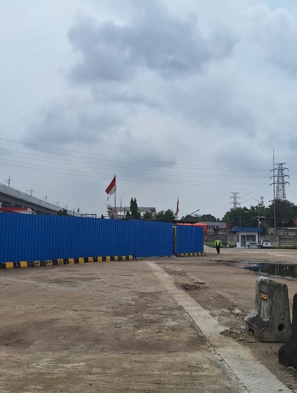 Disewakan lahan industri di rest area KM.19B tol Cikampek Jakarta