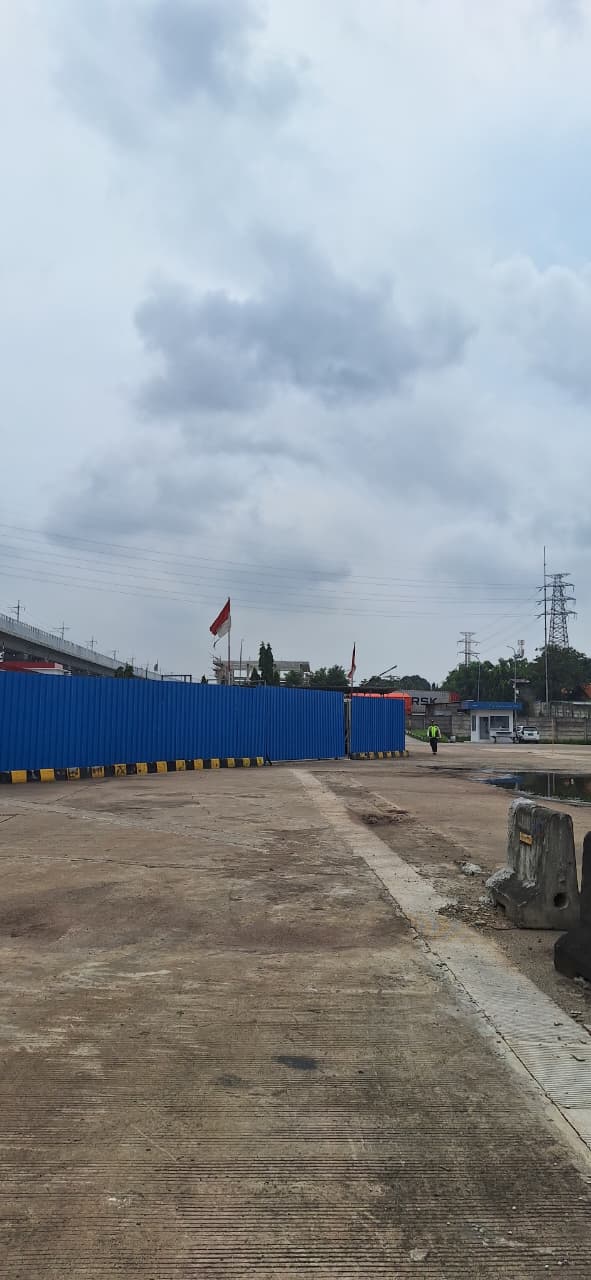 Disewakan lahan industri di rest area KM.19B tol Cikampek Jakarta