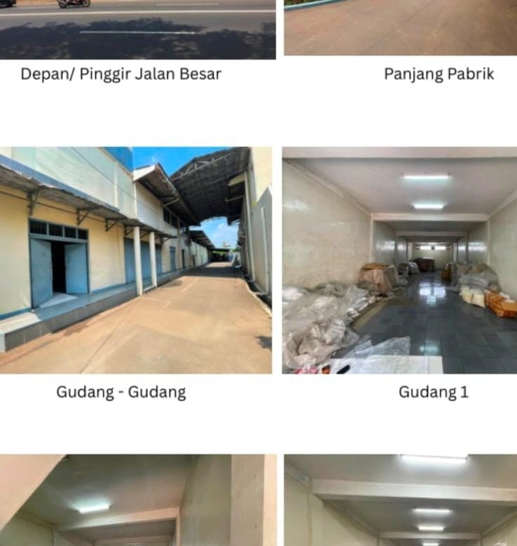 DIJUAL EX PABRIK PLASTIK DI JL. RAYA SERANG, BITUNG TANGERANG