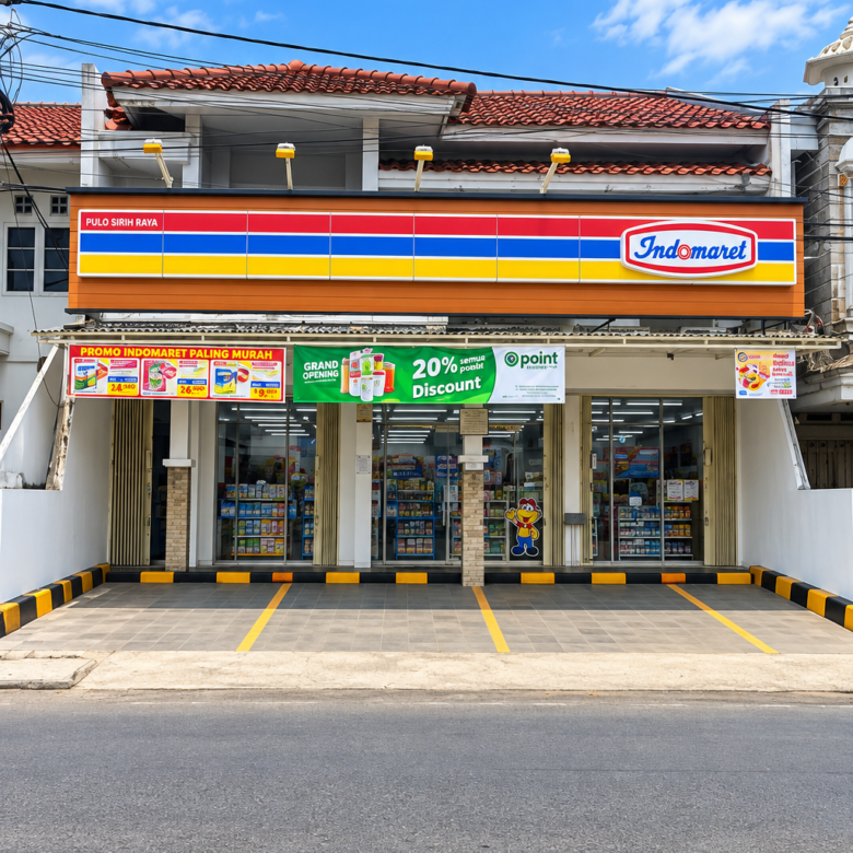 Jual cepat rumah tersewa Indomaret di jalan utama Grand Galaxy City