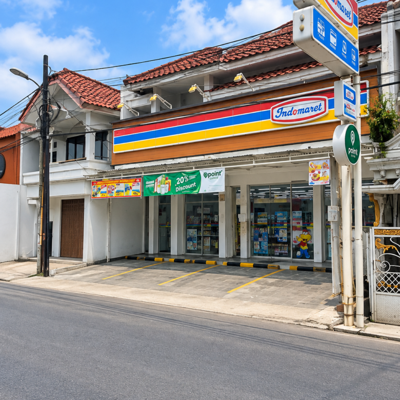 Jual cepat rumah tersewa Indomaret di jalan utama Grand Galaxy City