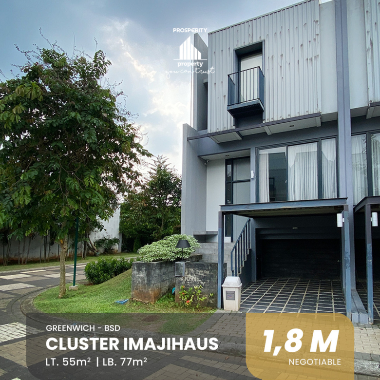 Rumah Furnished Hoek di Greenwich Cluster Imajihaus BSD Gading Serpong